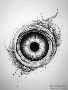 Tattoo sketch black hole - эскиз тату (№1757850372_0, 14.09.2025 11:46) — Tatufoto.com