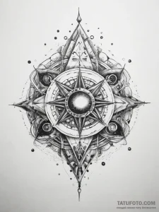 Tattoo sketch cosmic riddle - эскиз тату (№1757852323_0, 14.09.2025 12:18) — Tatufoto.com