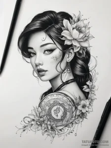 Tattoo sketch jade - эскиз тату (№1757853955_0, 14.09.2025 12:45) — Tatufoto.com
