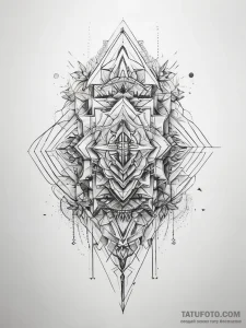 Abstract & geometric - эскиз тату (№1757856499_0, 14.09.2025 13:28) — Tatufoto.com