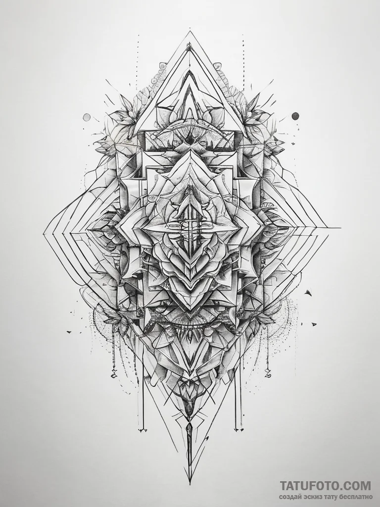 Abstract & geometric - эскиз тату (№1757856499_0, 14.09.2025 13:28) — Tatufoto.com