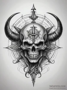 Tattoo sketch demonic sigil, artistic tattoo... - эскиз тату (№1757857089_0, 14.09.2025 13:38) — Tatufoto.com