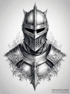 Tattoo sketch knight tattoo - эскиз тату (№1757857869_0, 14.09.2025 13:51) — Tatufoto.com