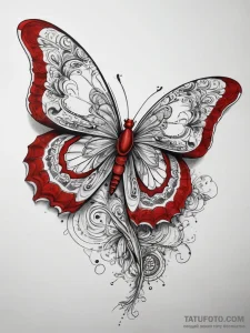 Tattoo sketch linework бабочка, tattoo sketch... - эскиз тату (№1757858450_0, 14.09.2025 14:00) — Tatufoto.com