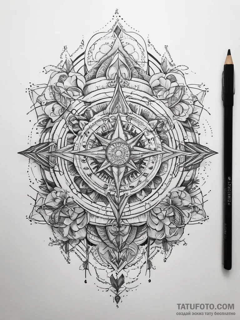 Tattoo sketch spiritual essence - эскиз тату (№1757859034_0, 14.09.2025 14:10) — Tatufoto.com