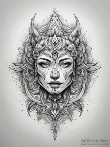 Tattoo sketch sand, concept art for tattoo, o... - эскиз тату (№1757859425_0, 14.09.2025 14:17) — Tatufoto.com