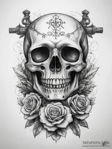 Tattoo sketch puns a perch that says "i'm a p... - эскиз тату (№1757860805_0, 14.09.2025 14:40) — Tatufoto.com