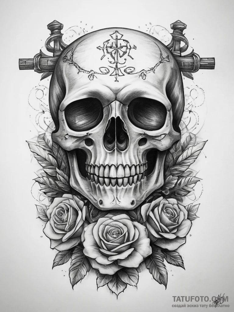 Tattoo sketch puns a perch that says "i'm a p... - эскиз тату (№1757860805_0, 14.09.2025 14:40) — Tatufoto.com
