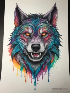 Tattoo sketch оборотень, tattoo sketch design... - эскиз тату (№1757862184_0, 14.09.2025 15:03) — Tatufoto.com