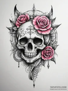 Tattoo sketch pink, tattoo sketch design, vib... - эскиз тату (№1757862387_0, 14.09.2025 15:06) — Tatufoto.com