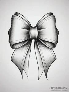 Tattoo sketch ribbon bow, tattoo drawing outl... - эскиз тату (№1757876093_0, 14.09.2025 18:54) — Tatufoto.com