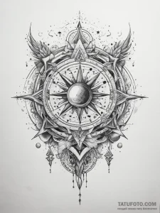 Tattoo sketch cosmic dimension - эскиз тату (№1757876285_0, 14.09.2025 18:58) — Tatufoto.com