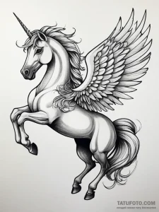 Tattoo sketch pegasus tattoo, tattoo sketch d... - эскиз тату (№1757878980_0, 14.09.2025 19:43) — Tatufoto.com