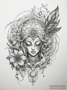 Tattoo sketch copper - эскиз тату (№1757880924_0, 14.09.2025 20:15) — Tatufoto.com