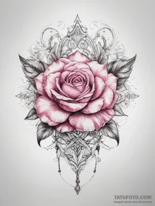 Tattoo sketch pink - эскиз тату (№1757883283_0, 14.09.2025 20:54) — Tatufoto.com
