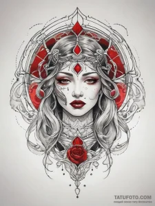 Tattoo sketch cosmic soul, artistic tattoo sk... - эскиз тату (№1757883694_0, 14.09.2025 21:01) — Tatufoto.com