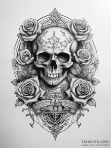 Tattoo sketch hands with a scroll, artistic t... - эскиз тату (№1757885086_0, 14.09.2025 21:24) — Tatufoto.com