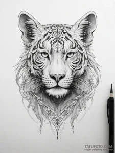 Tattoo sketch a symbolic animal - эскиз тату (№1757886657_0, 14.09.2025 21:50) — Tatufoto.com