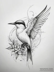 Tattoo sketch tern - эскиз тату (№1757888059_0, 14.09.2025 22:14) — Tatufoto.com