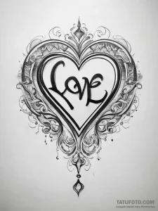 Tattoo sketch hieroglyphic symbol for "love"... - эскиз тату (№1757890650_0, 14.09.2025 22:57) — Tatufoto.com