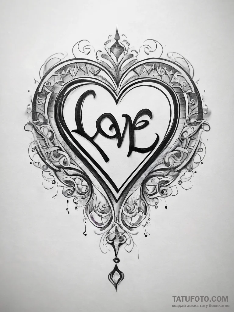 Tattoo sketch hieroglyphic symbol for "love"... - эскиз тату (№1757890650_0, 14.09.2025 22:57) — Tatufoto.com