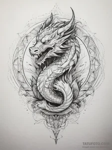 Tattoo sketch mountain dragon, tattoo sketch... - эскиз тату (№1757941441_0, 15.09.2025 13:04) — Tatufoto.com