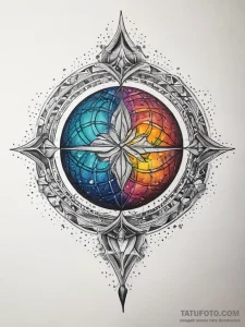 Tattoo sketch divine sphere, tattoo sketch de... - эскиз тату (№1757941635_0, 15.09.2025 13:07) — Tatufoto.com
