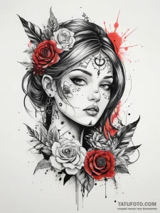Tattoo sketch mystical narrative, tattoo line... - эскиз тату (№1757946306_0, 15.09.2025 14:25) — Tatufoto.com