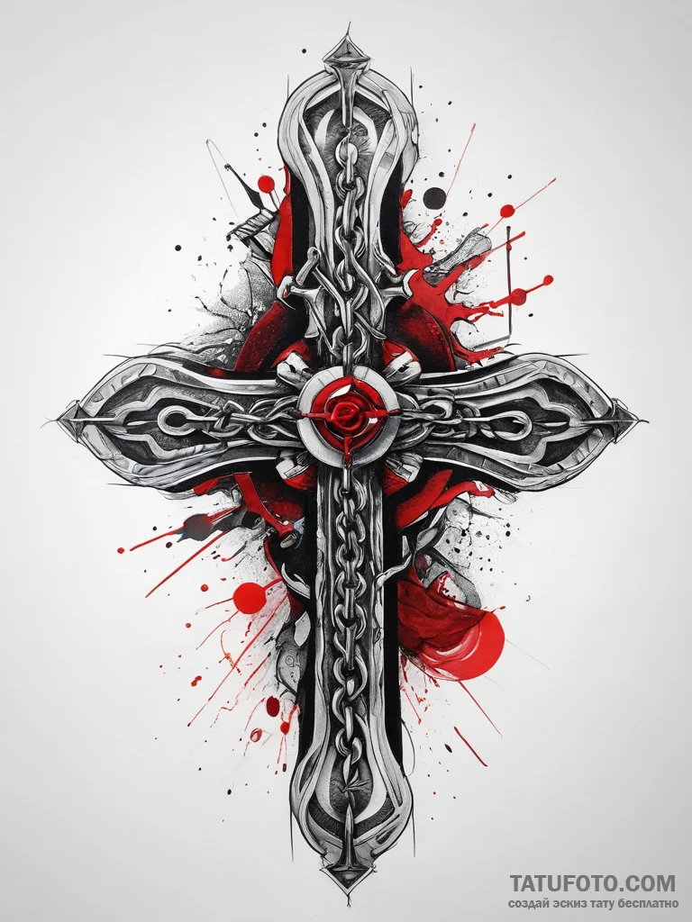 Tattoo sketch metalworking a chain, concept a... - эскиз тату (№1757946887_0, 15.09.2025 14:34) — Tatufoto.com