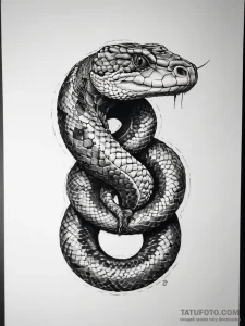 Tattoo sketch rattlesnake, artistic tattoo sk... - эскиз тату (№1757948441_0, 15.09.2025 15:00) — Tatufoto.com