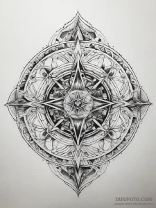 Tattoo sketch blessed sigil, artistic tattoo... - эскиз тату (№1757949025_0, 15.09.2025 15:10) — Tatufoto.com