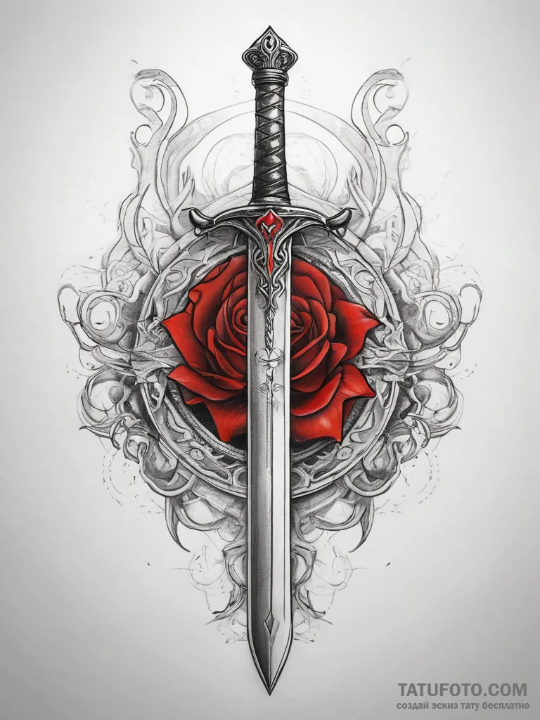 Tattoo sketch sword, concept art for tattoo,... - эскиз тату (№1757950186_0, 15.09.2025 15:29) — Tatufoto.com