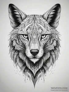 Tattoo sketch cute animal tattoo, concept art... - эскиз тату (№1757950583_0, 15.09.2025 15:36) — Tatufoto.com