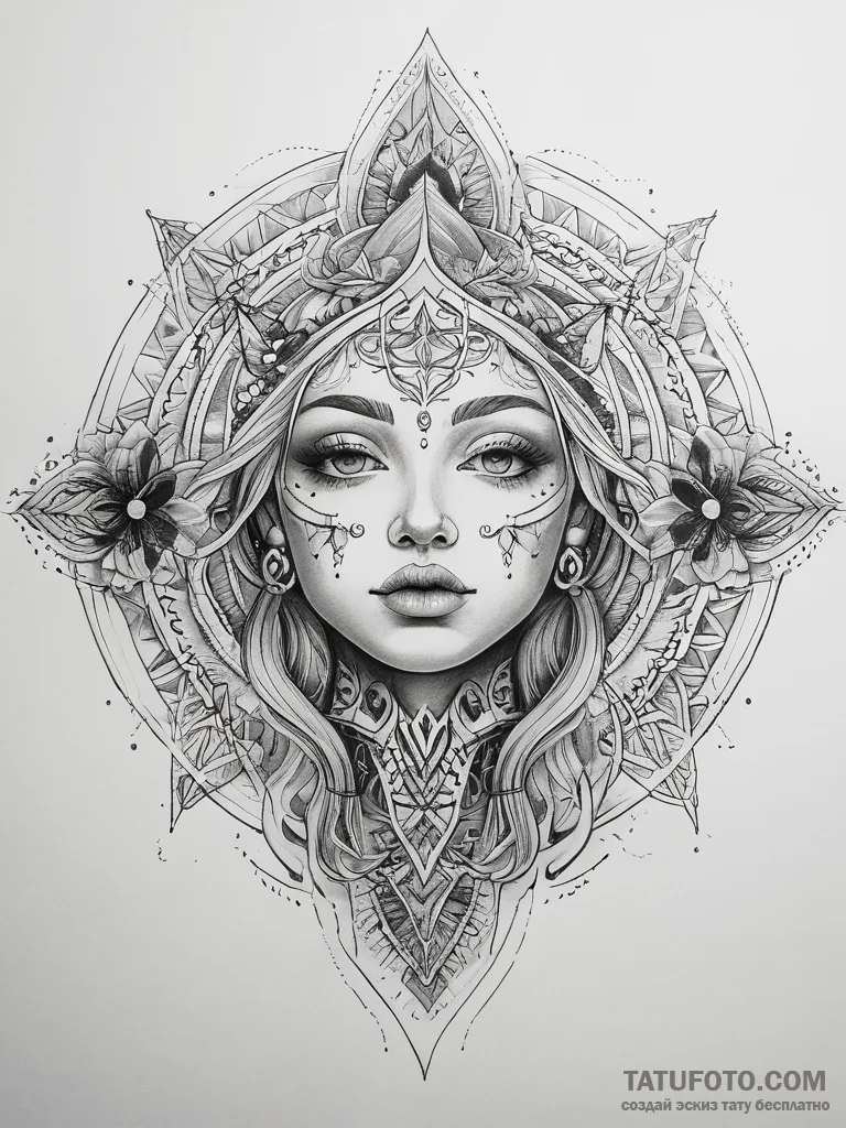 Tattoo sketch nymph tattoo, tattoo drawing ou... - эскиз тату (№1757951743_0, 15.09.2025 15:55) — Tatufoto.com