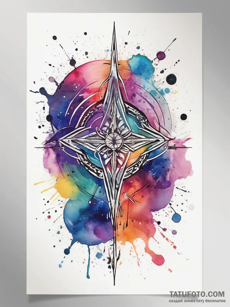 Tattoo sketch cosmic beginning, tattoo sketch... - эскиз тату (№1757952715_0, 15.09.2025 16:11) — Tatufoto.com