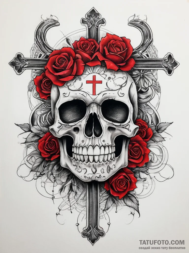Tattoo sketch skeleton, tattoo line art, chic... - эскиз тату (№1757954095_0, 15.09.2025 16:34) — Tatufoto.com