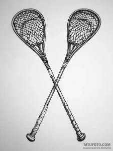 Tattoo sketch lacrosse stick with a ball, tat... - эскиз тату (№1757954288_0, 15.09.2025 16:38) — Tatufoto.com