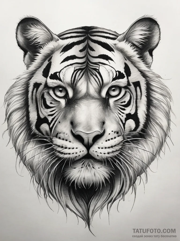 Tattoo sketch japanese tiger, tattoo sketch d... - эскиз тату (№1757954482_0, 15.09.2025 16:41) — Tatufoto.com