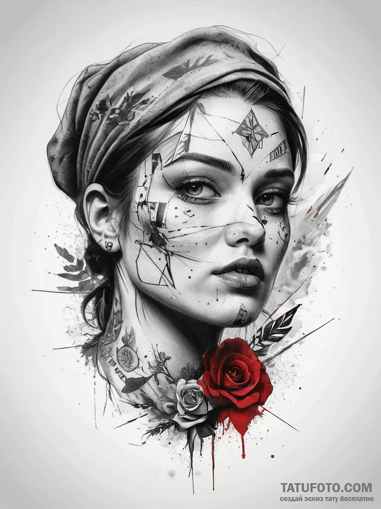 Tattoo sketch veteran portrait, tattoo sketch... - эскиз тату (№1757955064_0, 15.09.2025 16:51) — Tatufoto.com