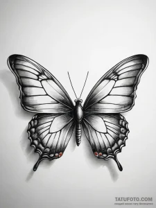 Tattoo sketch butterfly effect, artistic tatt... - эскиз тату (№1757957230_0, 15.09.2025 17:27) — Tatufoto.com