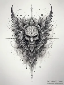 Tattoo sketch spiritual essence, tattoo sketc... - эскиз тату (№1757959013_0, 15.09.2025 17:56) — Tatufoto.com