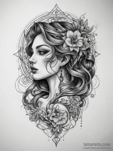 Tattoo sketch hands with a needle, tattoo fla... - эскиз тату (№1757959992_0, 15.09.2025 18:13) — Tatufoto.com