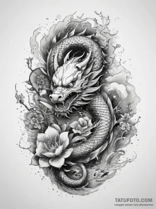 Tattoo sketch divine narrative, ink illustrat... - эскиз тату (№1757960194_0, 15.09.2025 18:16) — Tatufoto.com