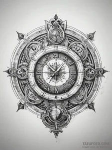 Tattoo sketch hieroglyphic symbol for "presen... - эскиз тату (№1757963729_0, 15.09.2025 19:15) — Tatufoto.com