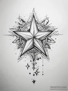 Tattoo sketch stars - эскиз тату (№1757965109_0, 15.09.2025 19:38) — Tatufoto.com