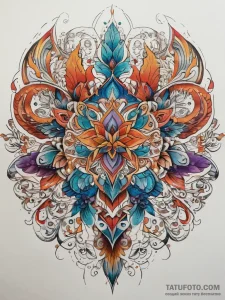 Tattoo sketch bronze, tattoo line art, on a c... - эскиз тату (№1757965893_0, 15.09.2025 19:51) — Tatufoto.com