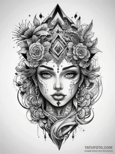 Creative & artistic, tattoo flash sheet desig... - эскиз тату (№1757970453_0, 15.09.2025 21:07) — Tatufoto.com