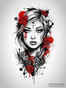 Tattoo sketch sharp, tattoo sketch design, tr... - эскиз тату (№1757970646_0, 15.09.2025 21:10) — Tatufoto.com