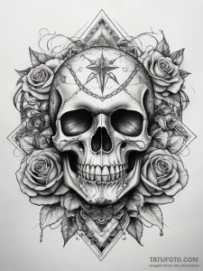 Tattoo sketch cosmic courage, concept art for... - эскиз тату (№1757973619_0, 15.09.2025 22:00) — Tatufoto.com