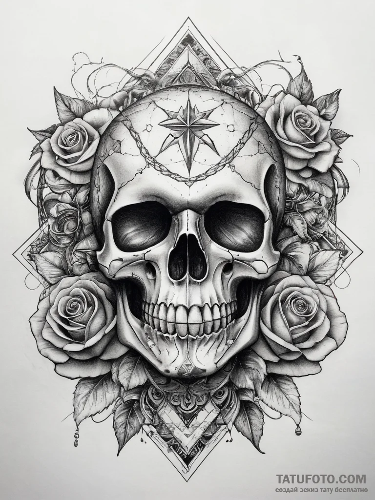 Tattoo sketch cosmic courage, concept art for... - эскиз тату (№1757973619_0, 15.09.2025 22:00) — Tatufoto.com
